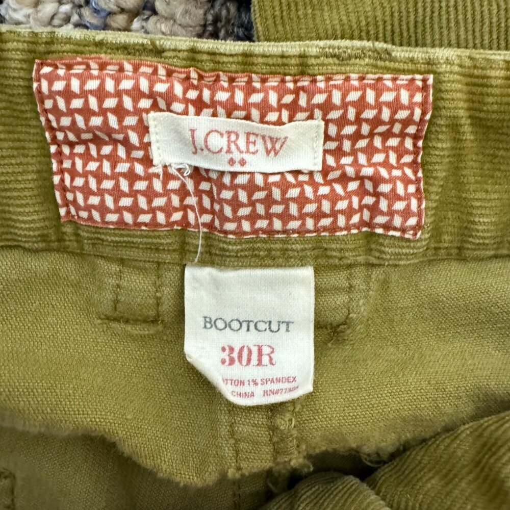 J. Crew Factory Women's Size 30R Tan Boot Cut Cord Corduroy Pants - Picture 7 of 8